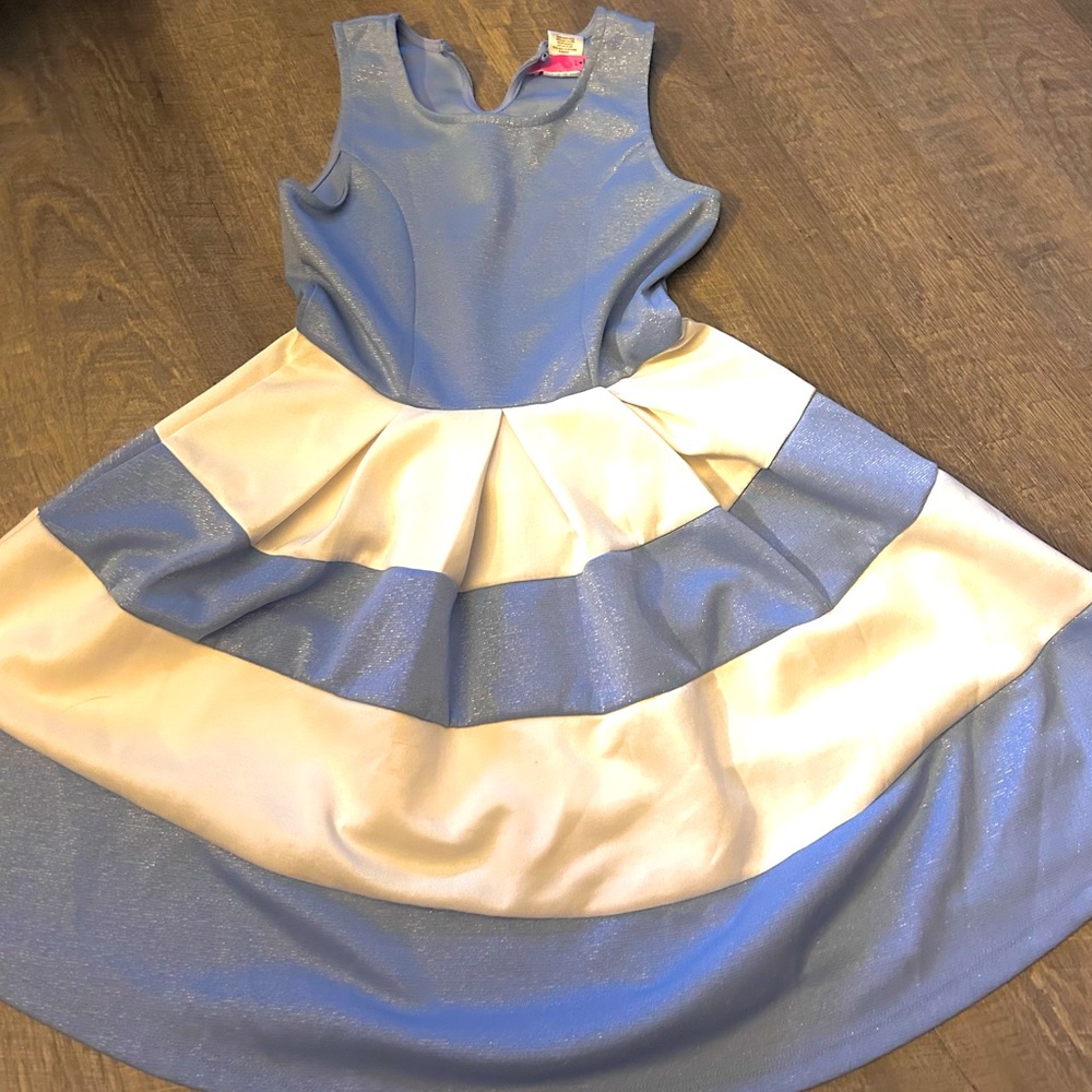 Blue and White dress